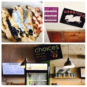 insane mex bowl with rice  at Choices Cafe in Miami