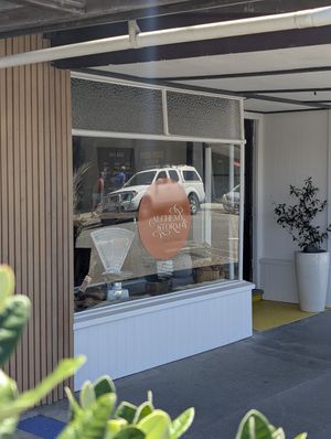 Shop front at Alchemy & Storm in Hokitika