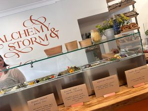 Salad Bar at Alchemy & Storm in Hokitika