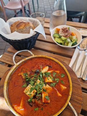 Shakshuka at Alma Cafe in Tel Aviv