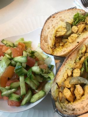 Soy shawarma  at Alma Cafe in Tel Aviv