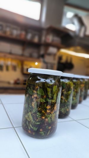 Basil based dressing at Hommosani - الحمصاني  in Amman