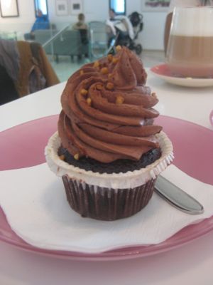 Chocolate cupcake (vegan) at CupCakes Wien in Vienna