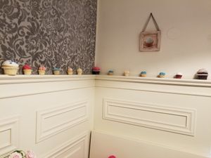 Cute cupcake decor! at CupCakes Wien in Vienna