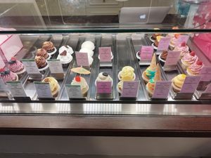 All the cakes at CupCakes Wien in Vienna