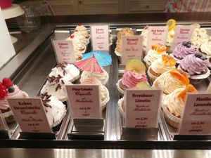 Vegan option examples at CupCakes Wien in Vienna