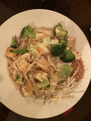 Pad thai with tofu and veggies  at Lan Lamoon in South Daytona