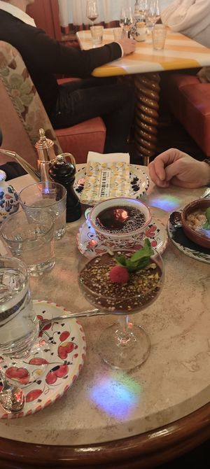 Pistachio pannacotta. at Basta  in Uppsala