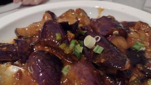 Garlic eggplant at Chef Bo's Green Garden Restaurant in Lake Zurich