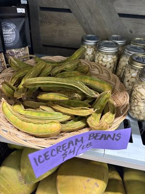 Ice cream bean  at 'Oko'a Farms in Makawao