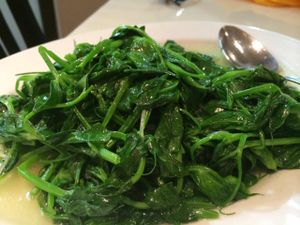 Spinach at Authentic Vegetarian Restaurant in Auckland