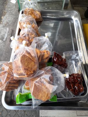 Vegan products for sell at Hoàng Phúc in Ho Chi Minh City