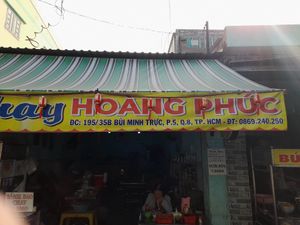 Sign outside at Hoàng Phúc in Ho Chi Minh City