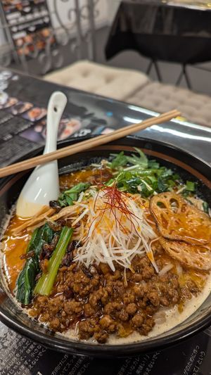 Spicy Ramen at GEN-STYLE in Tokyo