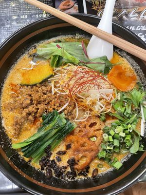 Tantanmen ramen. The flavors were wonderful!!  at GEN-STYLE in Tokyo
