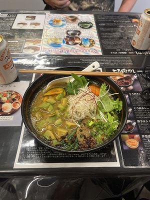 avocado ramen   at GEN-STYLE in Tokyo
