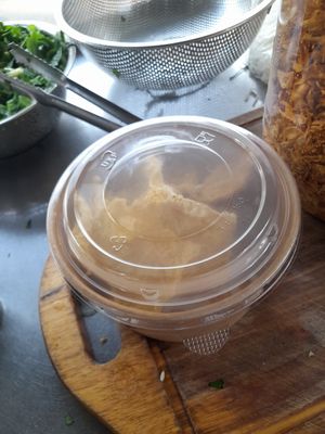 My take away packaging at Hủ tíu Chay in Ho Chi Minh City