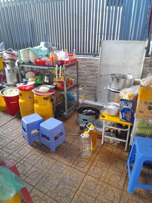 Kitchen area at Hủ tíu Chay in Ho Chi Minh City