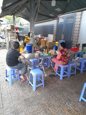 Seating outside at Hủ tíu Chay in Ho Chi Minh City