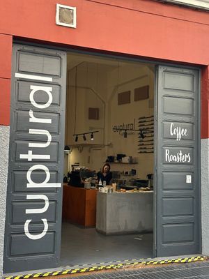 Entrancee  at Cuptural Coffee in Gran Canaria