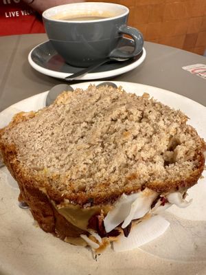 Banana cake - sugar free!  at Cuptural Coffee in Gran Canaria
