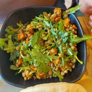 Lentils and Sweet Potato at Dr Hummus in Berlin