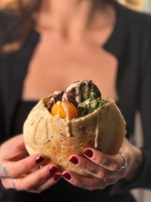 Vegan Falafel pita  at Dr Hummus in Berlin