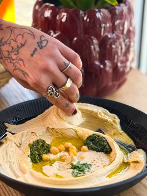 Classic Hummus  at Dr Hummus in Berlin