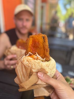 Vegan Schnitzel Eggplant at Dr Hummus in Berlin