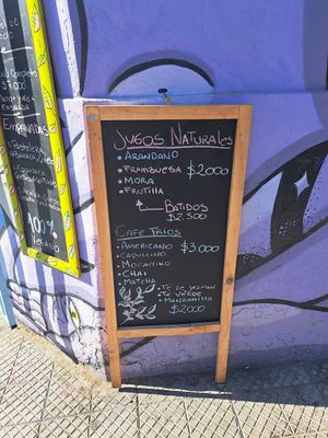 Drinks at Mixta Cafe in Santiago