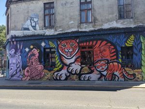 Exterior at Mixta Cafe in Santiago