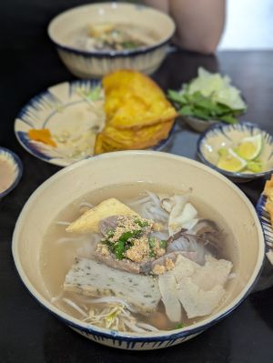 Pho, Pancakees  at Mộc Lam An Vegan in Hoi An