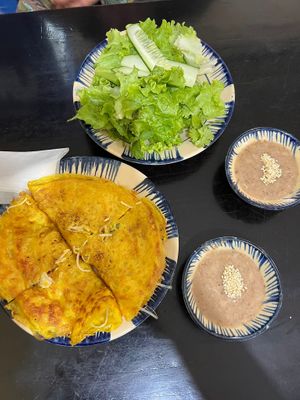 Vietnamese pancake at Mộc Lam An Vegan in Hoi An