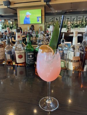 Lychee Fizz Mocktail at Hazelwood Food + Drink in Bloomington