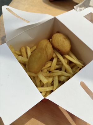 Not chicken nuggets   at Mr.Charlie's - Brunswick Pop-up in Brunswick