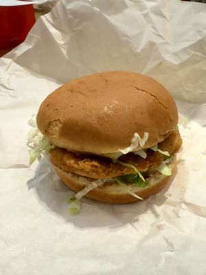 Not a chicken burger   at Mr.Charlie's - Brunswick Pop-up in Brunswick