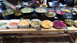 Segreto salad bar at Segreto in Helsinki