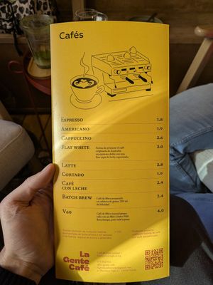 Menú 2/2 8/2/25 at La Gente Café in Oviedo