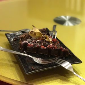 chocolate cake at Well Dressed Salad Bar and Cafe in Central Singapore