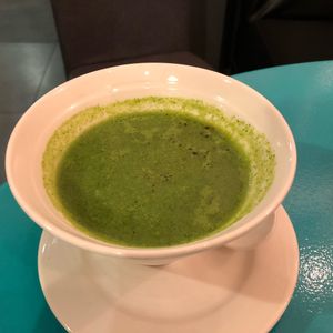 Broccoli Soup at Well Dressed Salad Bar and Cafe in Central Singapore