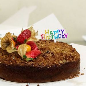 Customised birthday cake at Well Dressed Salad Bar and Cafe in Central Singapore