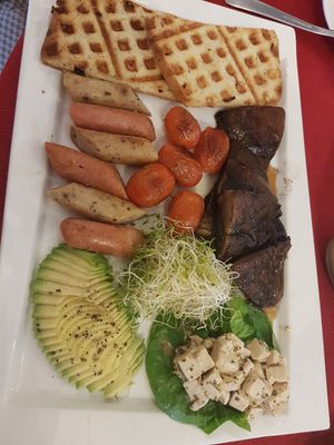 Vegan brunch set at Well Dressed Salad Bar and Cafe in Central Singapore