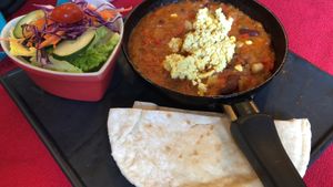 Vegan Shakshuka at Well Dressed Salad Bar and Cafe in Central Singapore