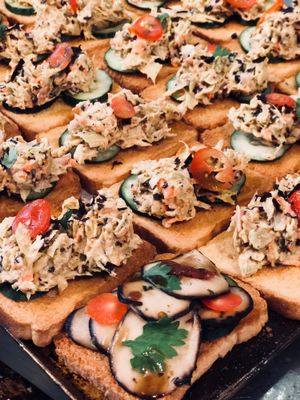 Krab cake toasties at Well Dressed Salad Bar and Cafe in Central Singapore