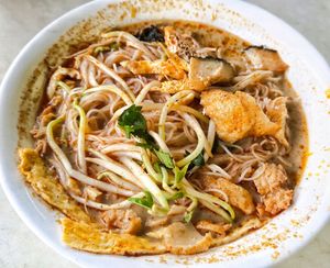 laksa, very good, recommend at Pu Ti Vegetarian - 菩提樹  in Kuching
