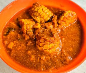 Curry sweet corn, not spicy, good at Pu Ti Vegetarian - 菩提樹  in Kuching