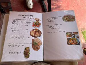 Vegan menu   at Breakfast Factory in Chiang Rai