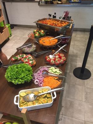 Menu del Dia/ Daily Menu. Lots of delicious options! Eliges que quieres por un precio! Muy rico. at Be Okay in Asuncion