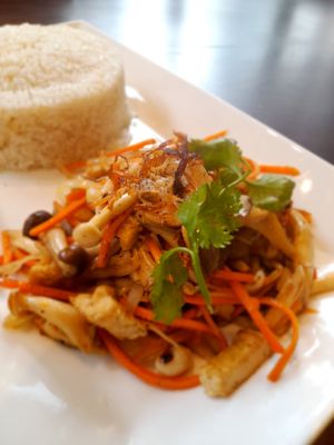 Fried rice mushrooms at Hủ Tiếu Chay Cây Đề - Quận 8 in Ho Chi Minh City