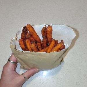 Sweet potato fries at Vegie Bowl Express in Boronia